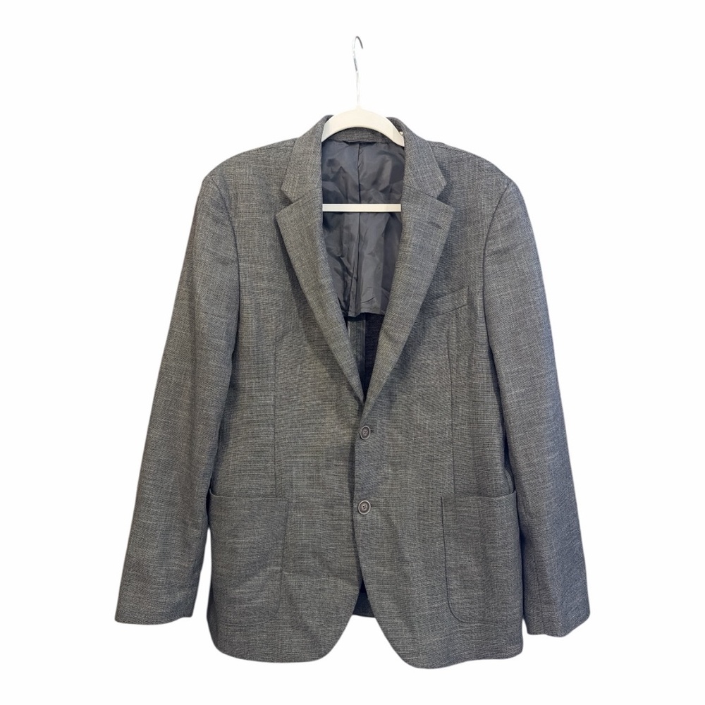 Southern Proper Gentleman’s Jacket Gray‎ Linen Blend Blazer R40 H1